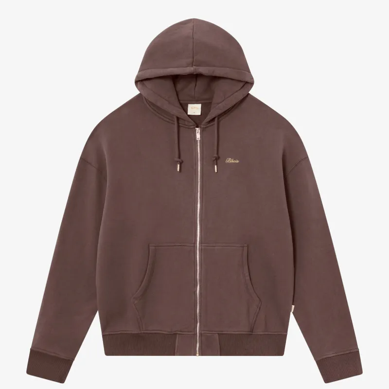 BLKVIS SCRIPT ZIP-HOODY - RAISIN sold by BLKVIS