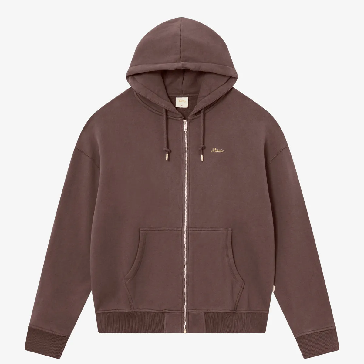BLKVIS SCRIPT ZIP-HOODY - RAISIN sold by BLKVIS