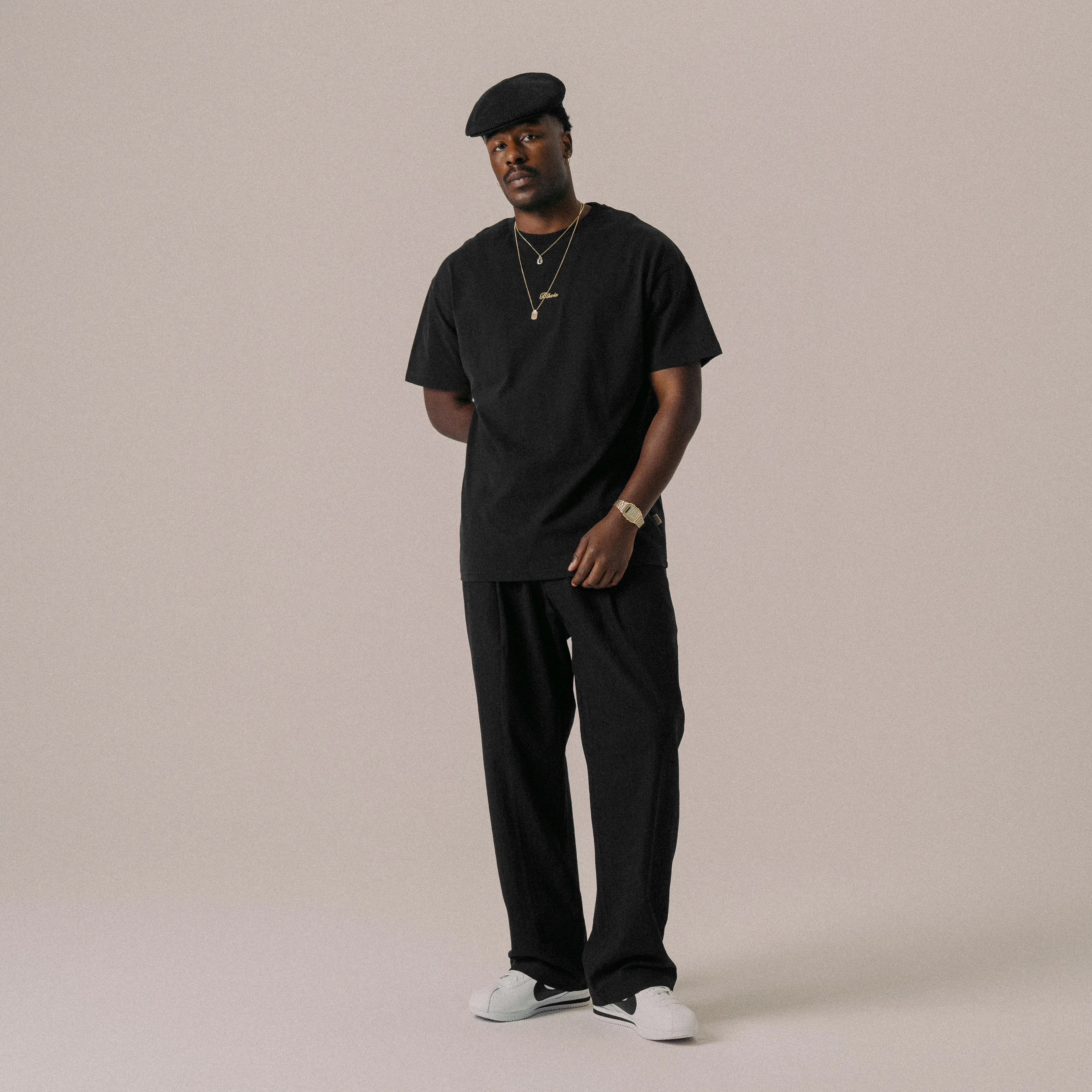 BLKVIS SCRIPT TEE - BLACK sold by BLKVIS product image thumbnail 3