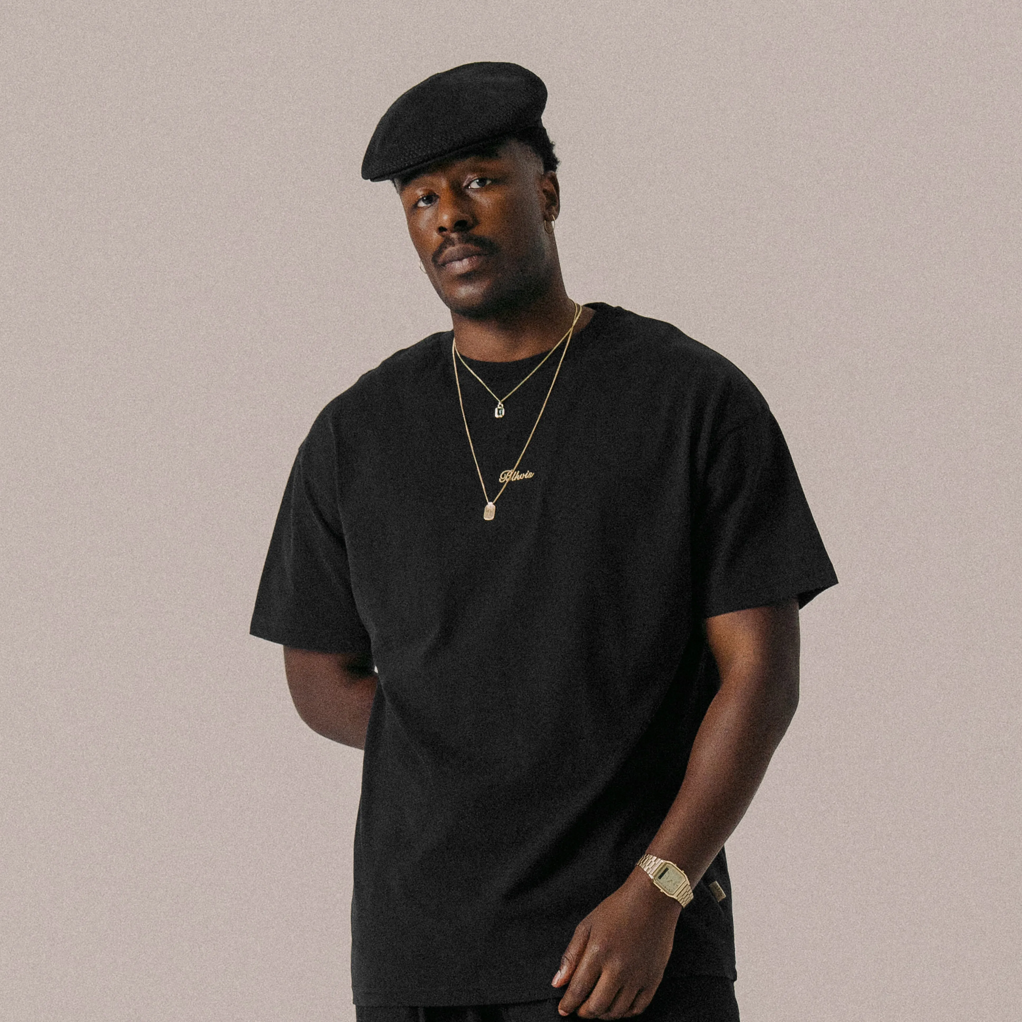 BLKVIS SCRIPT TEE - BLACK sold by BLKVIS product image thumbnail 2