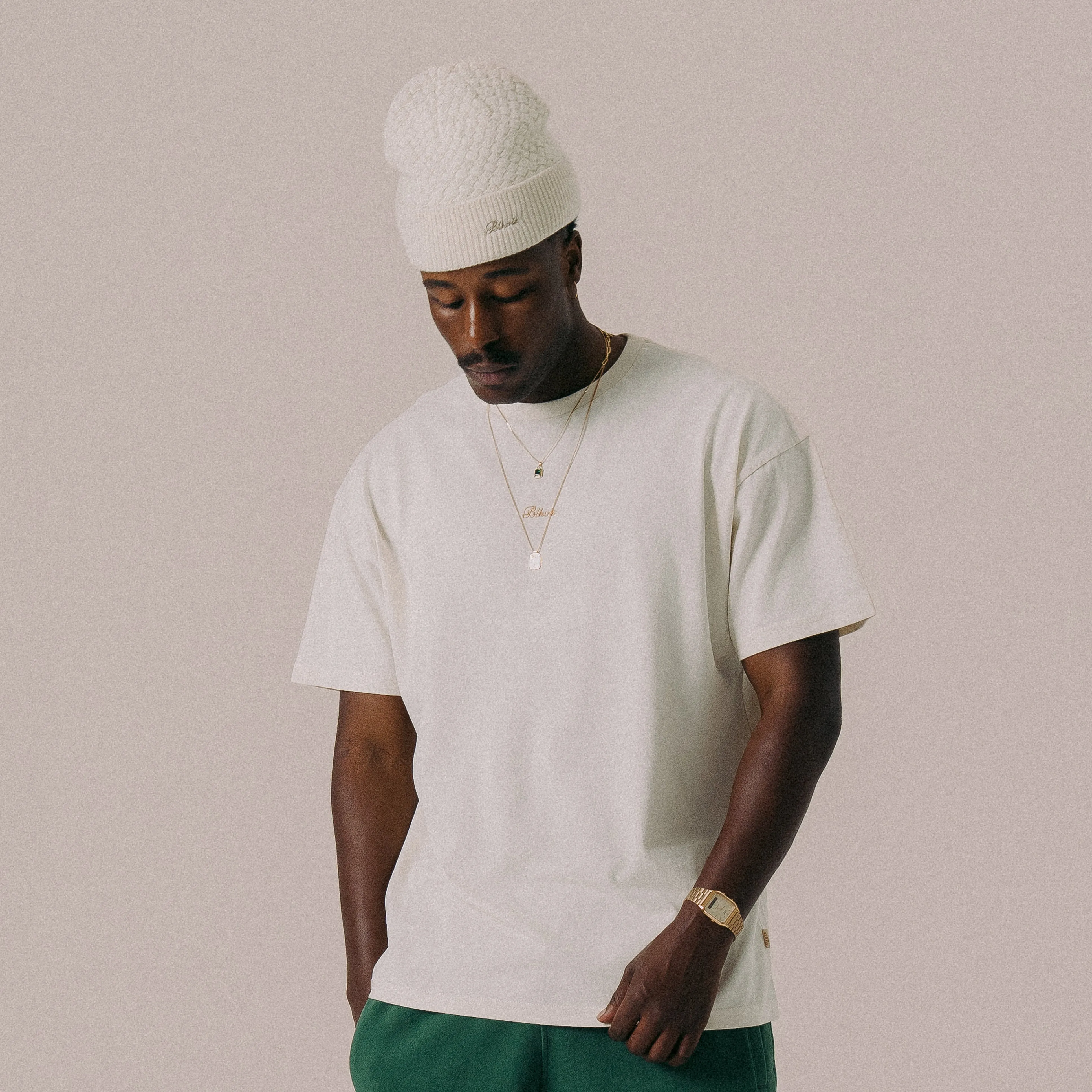 BLKVIS SCRIPT TEE - ANTIQUE WHITE sold by BLKVIS product image thumbnail 2