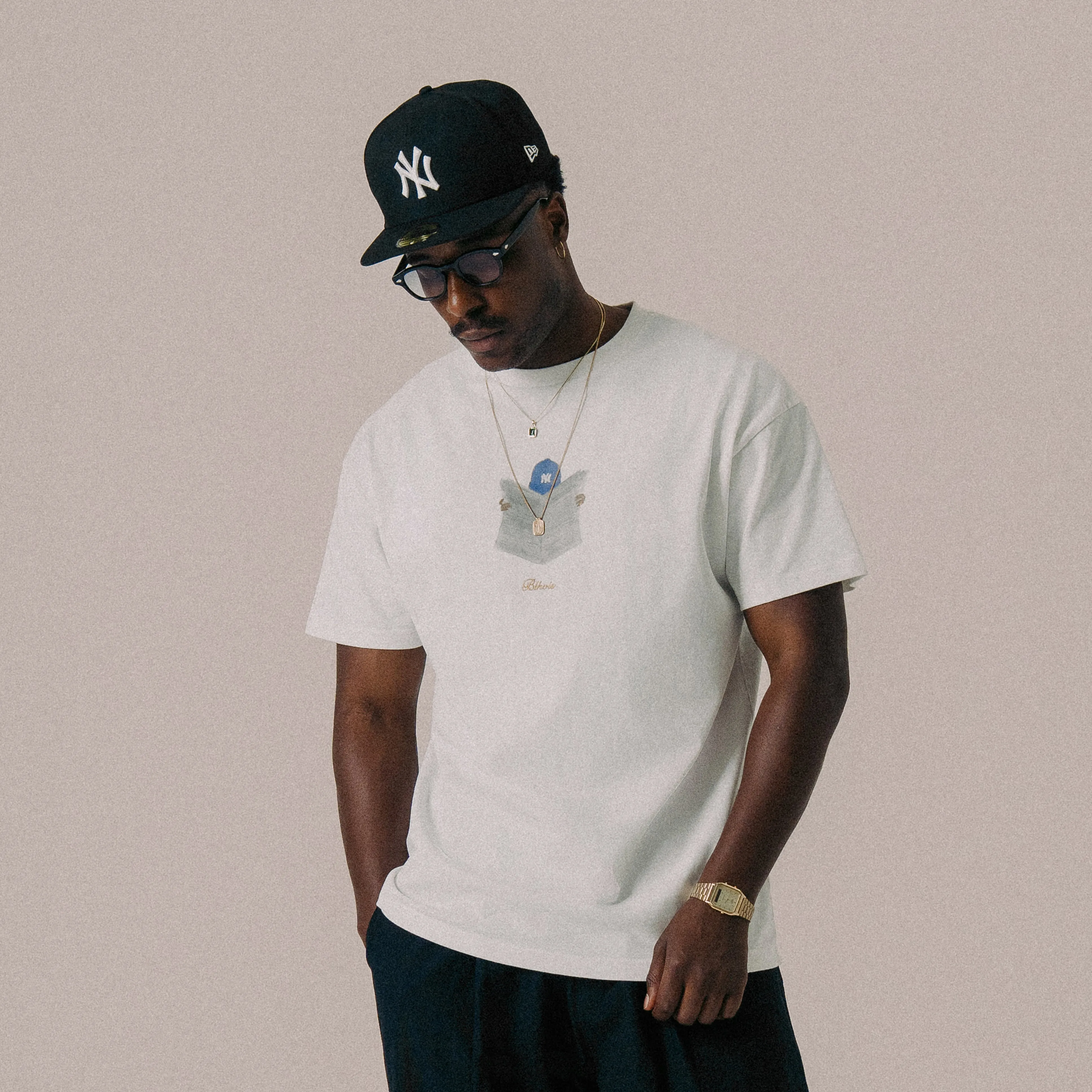 BLKVIS NEWSPAPER TEE - WHITE sold by BLKVIS product image thumbnail 2