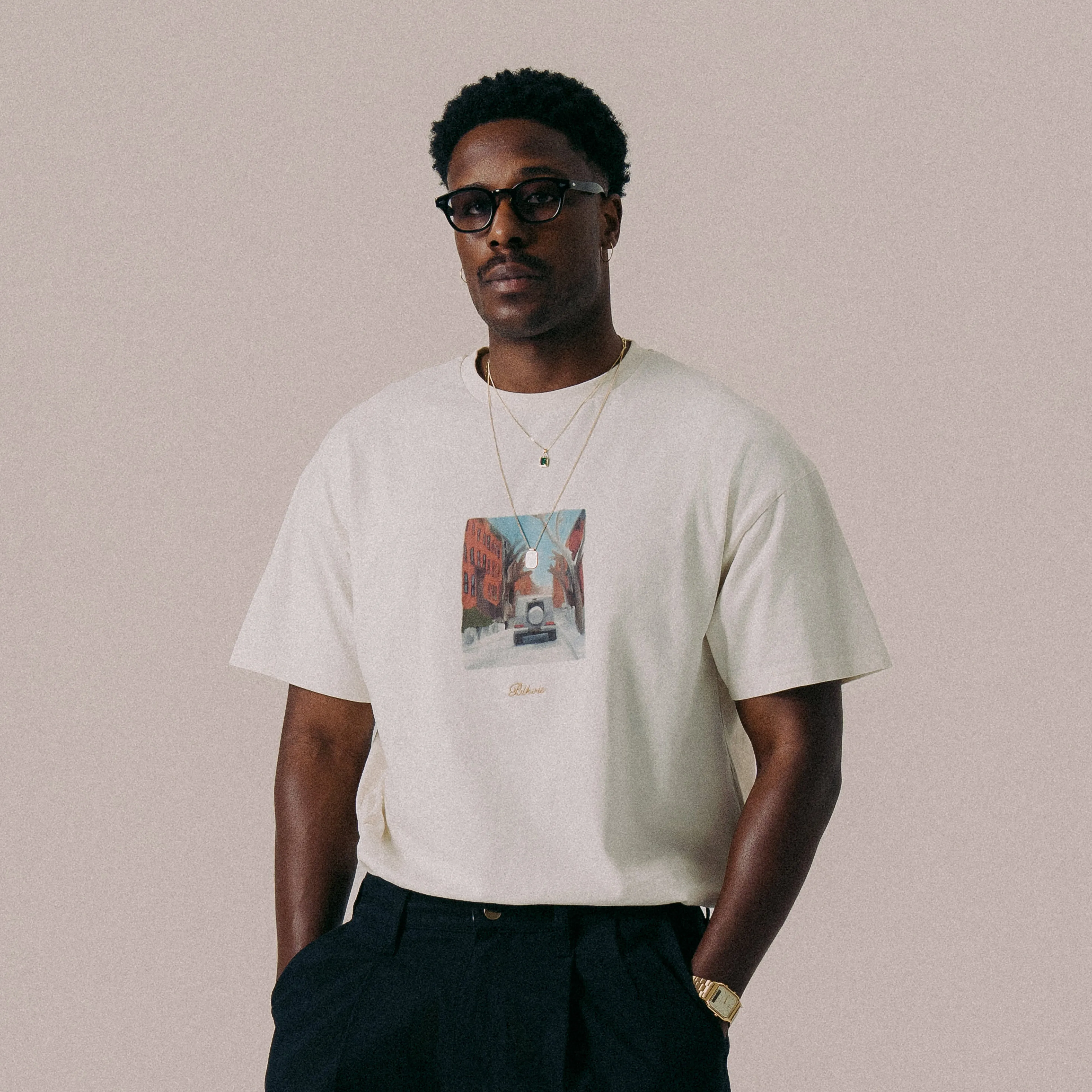 BLKVIS BOROUGH TEE - ANTIQUE WHITE sold by BLKVIS product image thumbnail 2