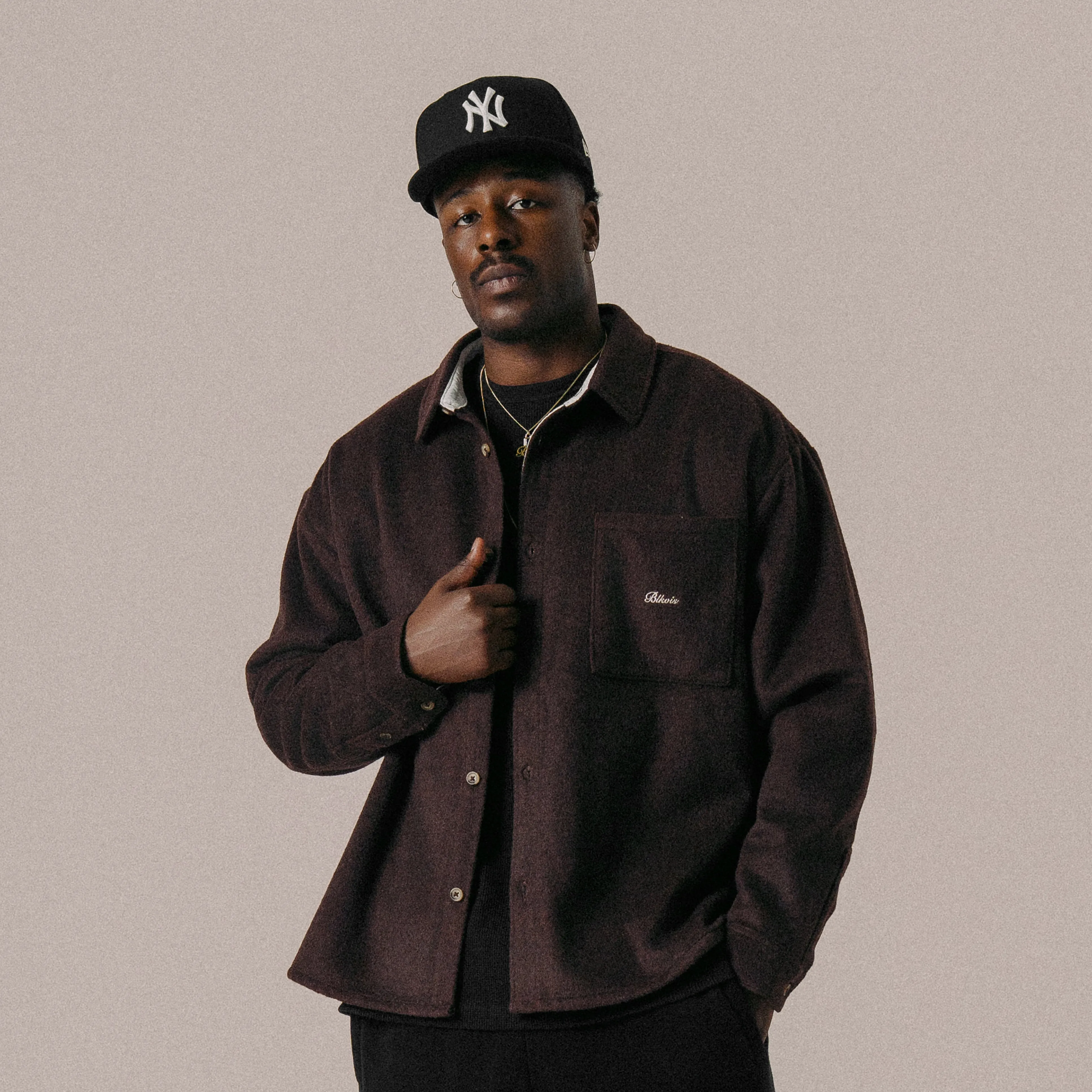 BLKVIS FLANELL OVERSHIRT - RAISIN sold by BLKVIS product image thumbnail 2
