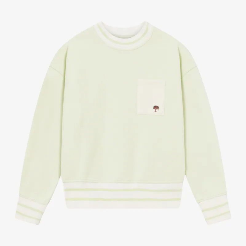BLKVIS SOURCE POCKET CREWNECK - MEADOW MIST sold by BLKVIS
