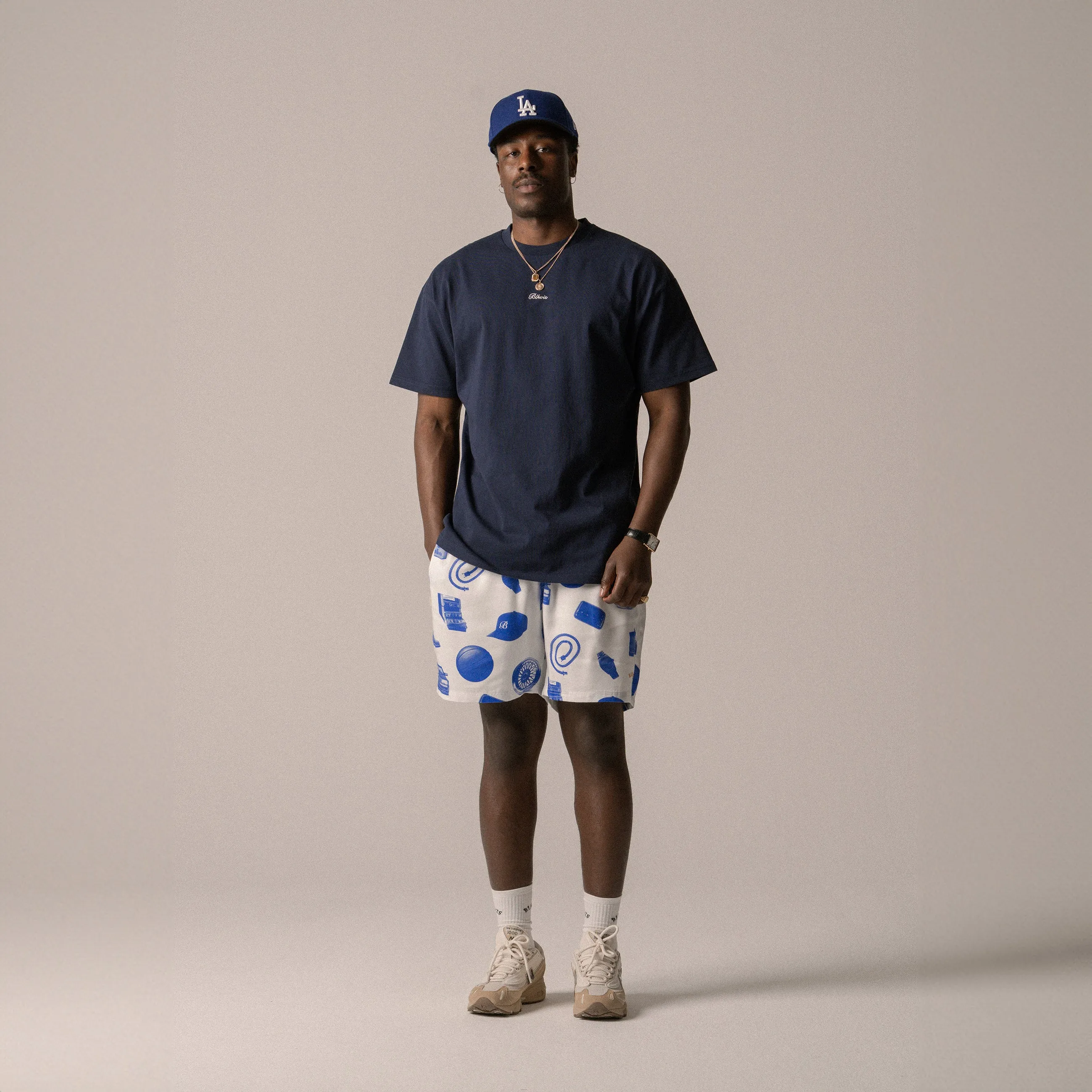 BLKVIS SCRIPT TEE - PEACOAT sold by BLKVIS product image thumbnail 3