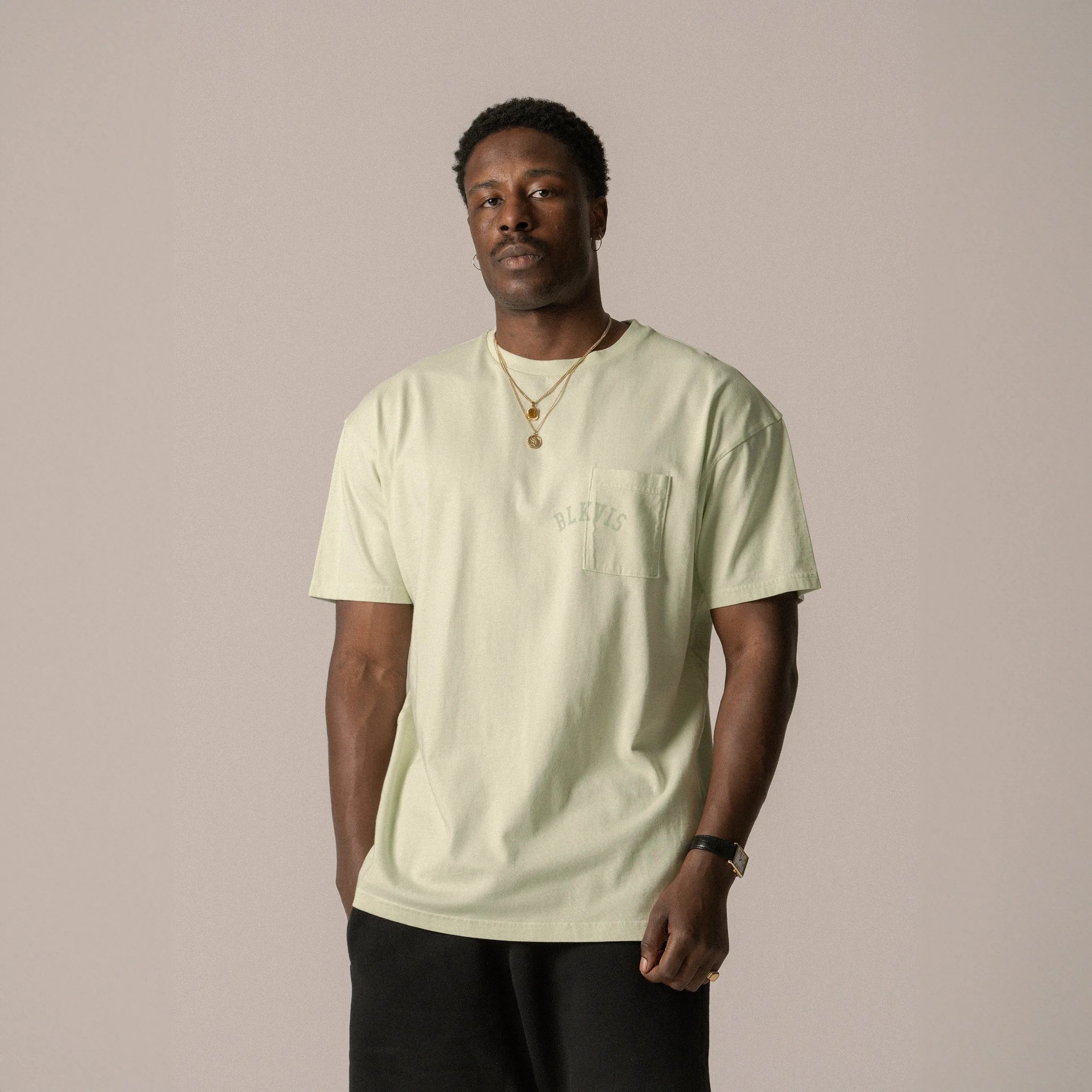 BLKVIS LOGO POCKET TEE - MEADOW MIST sold by BLKVIS product image thumbnail 2