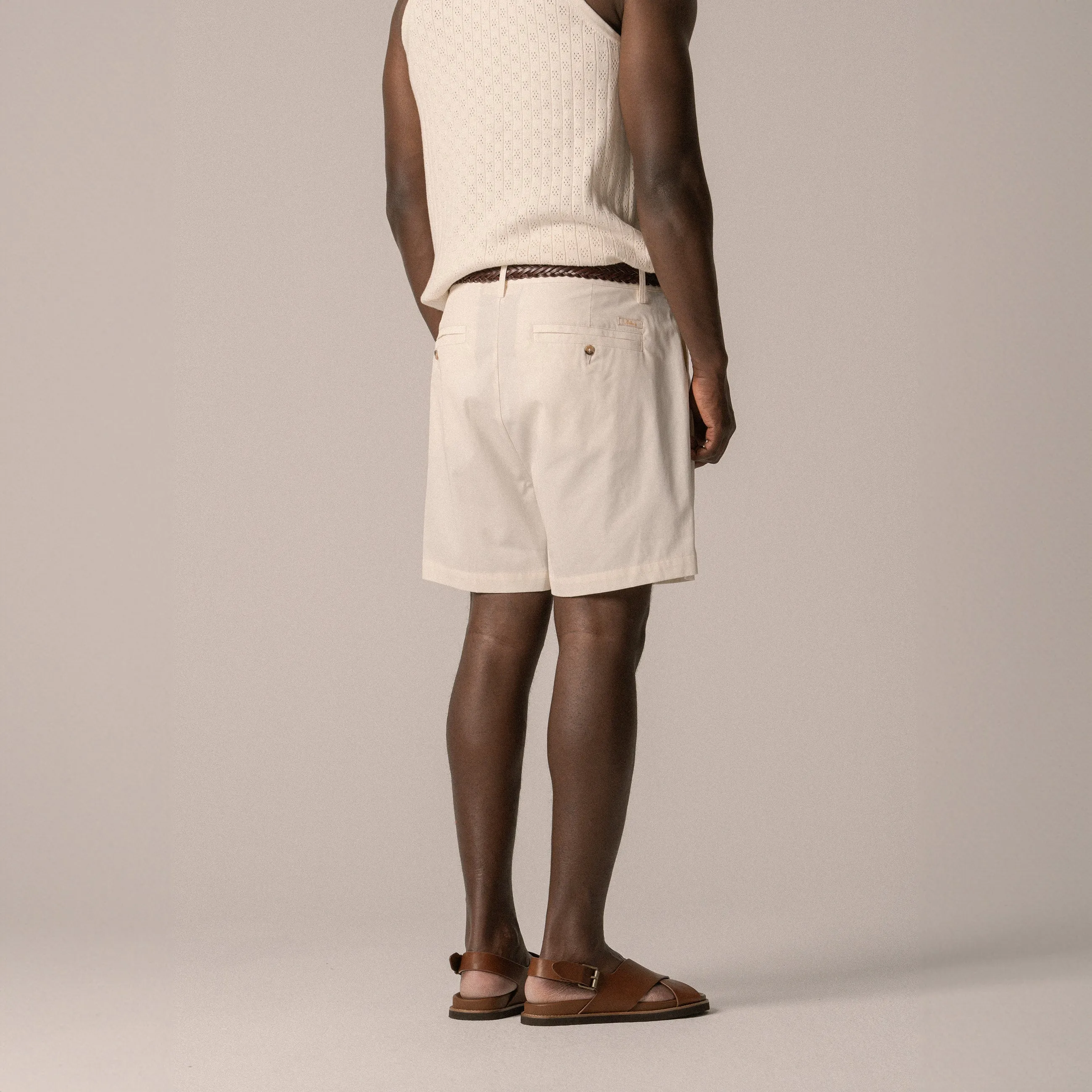 BLKVIS DOUBLE PLEATED SHORTS - ANTIQUE WHITE sold by BLKVIS product image thumbnail 5