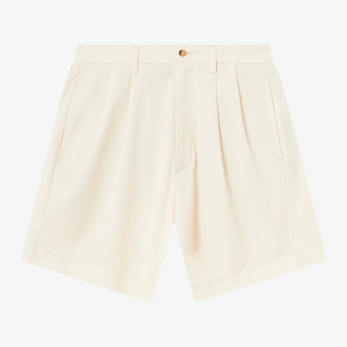 BLKVIS DOUBLE PLEATED SHORTS - ANTIQUE WHITE sold by BLKVIS