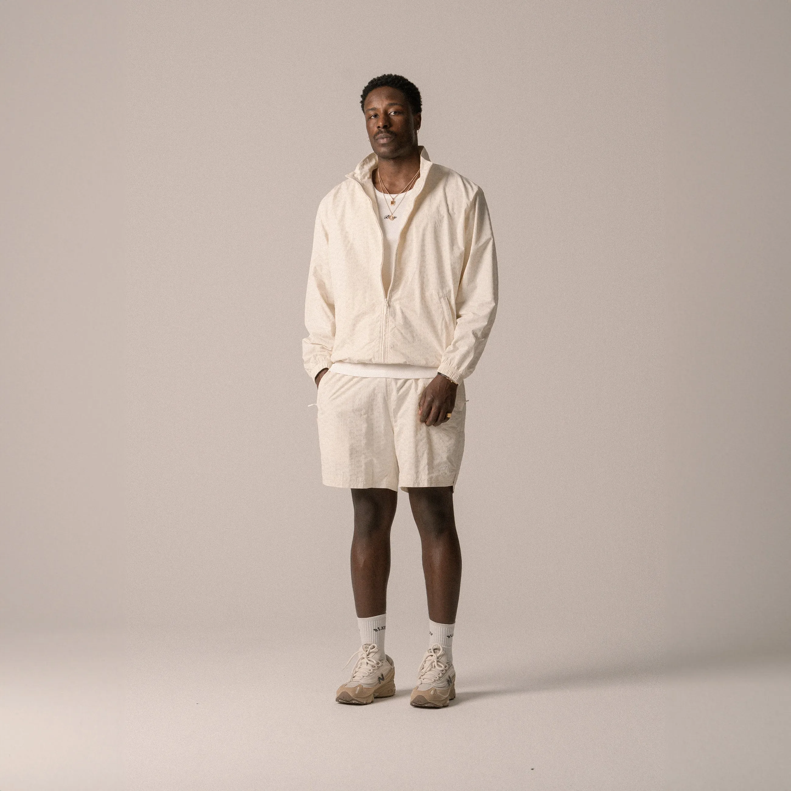 BLKVIS ALLOVER TRACK JACKET - ANTIQUE WHITE sold by BLKVIS product image thumbnail 3