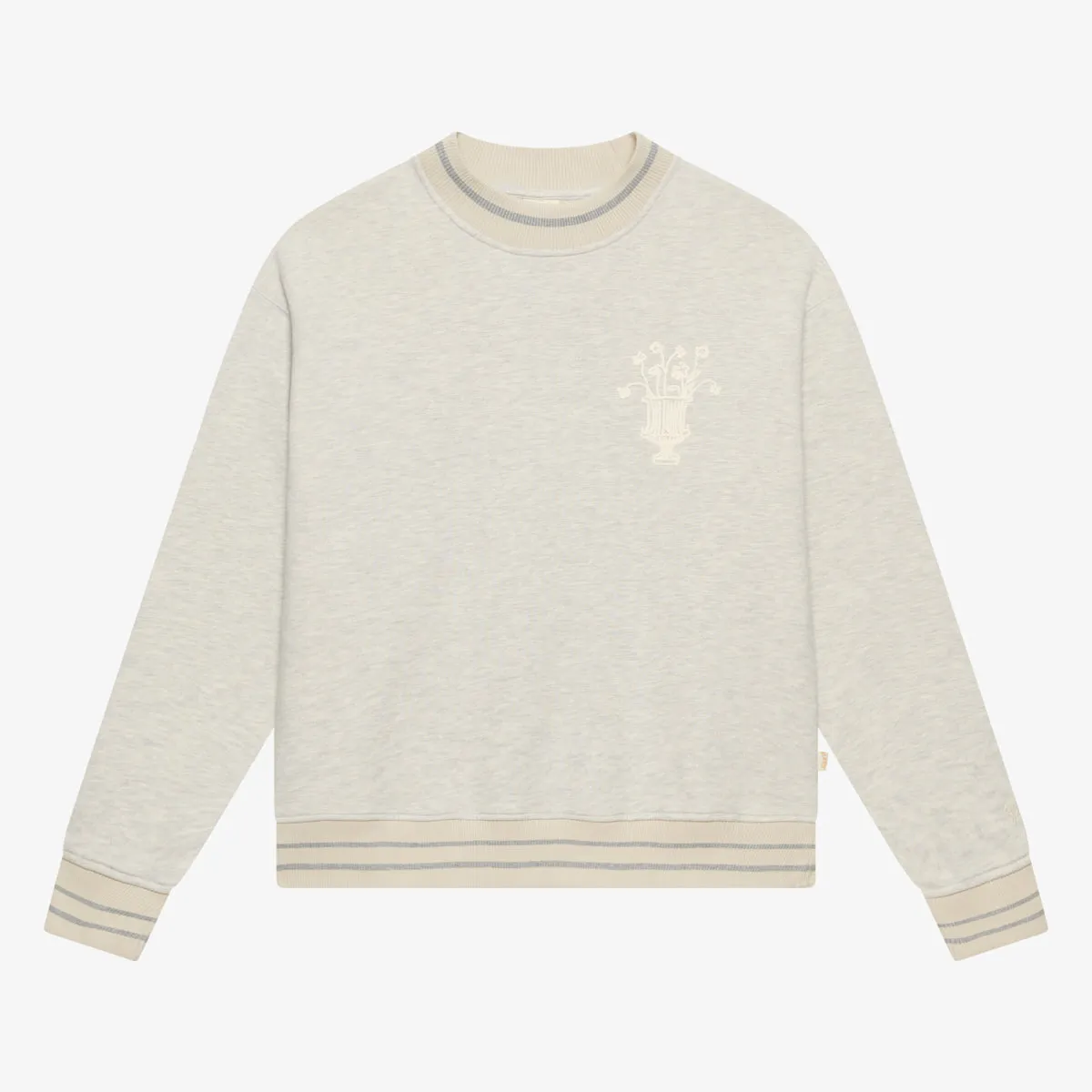 BLKVIS VASO CREWNECK - LIGHT GREY HEATHER sold by BLKVIS
