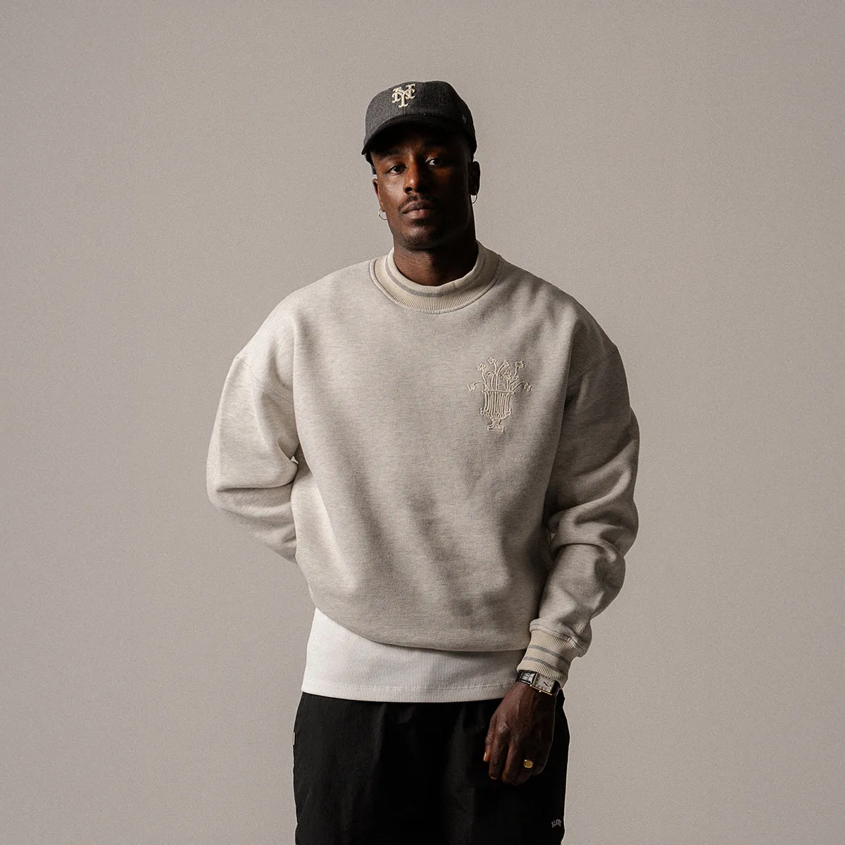 BLKVIS VASO CREWNECK - LIGHT GREY HEATHER sold by BLKVIS product image thumbnail 2