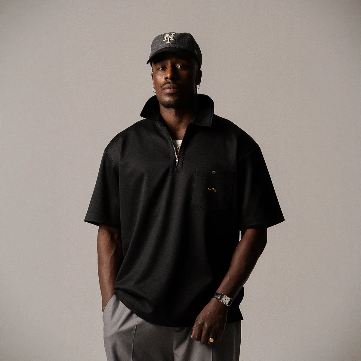 BLKVIS LOGO TWILL SHIRT - BLACK sold by BLKVIS product image thumbnail 2