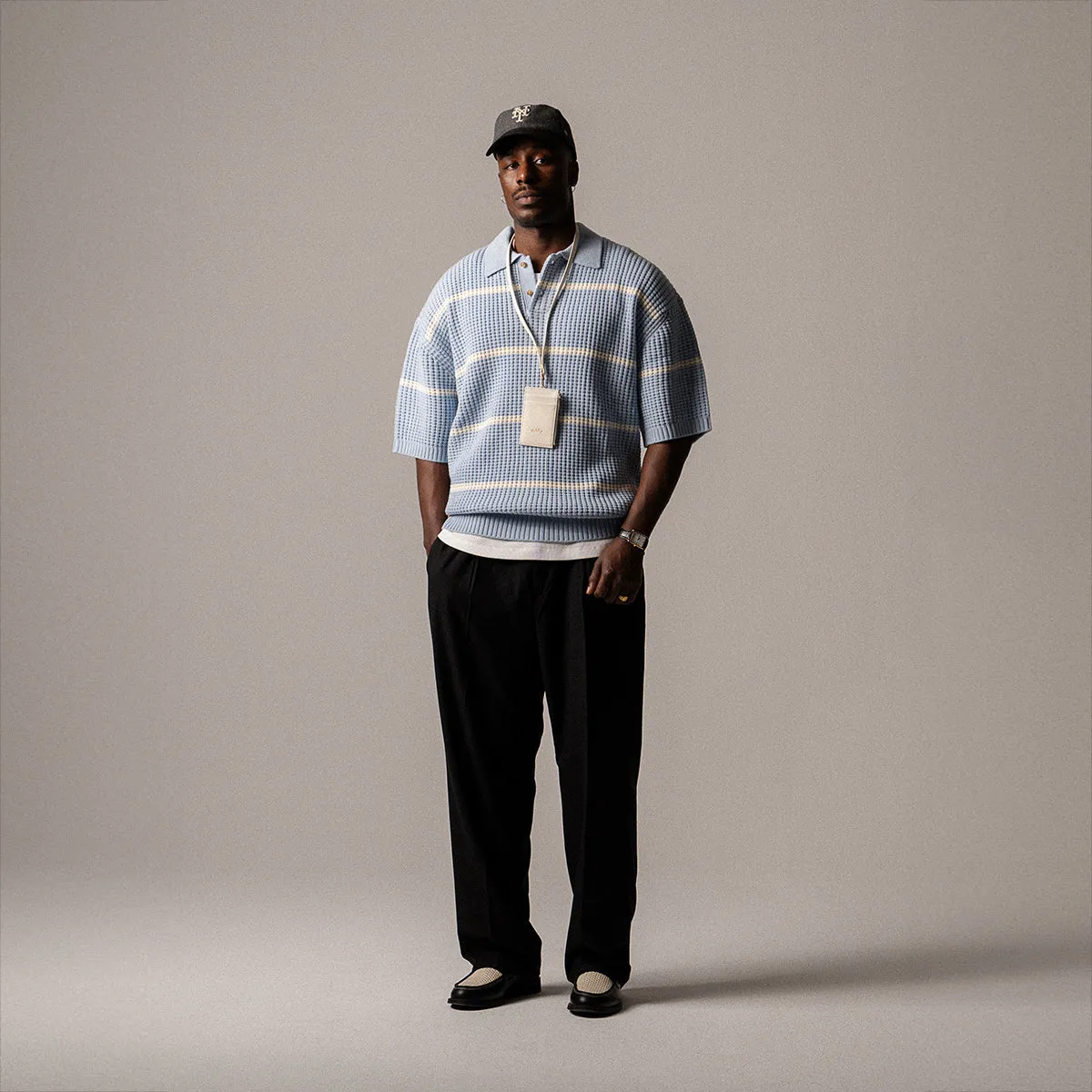BLKVIS WAFFLE KNIT POLO - SKYWAY sold by BLKVIS product image thumbnail 3