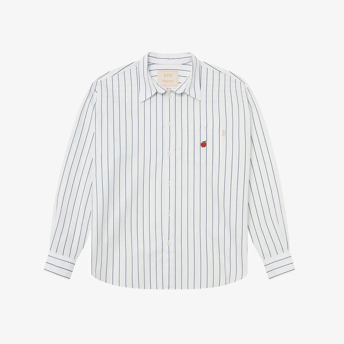 BLKVIS APPLE STRIPED SHIRT - BLACK sold by BLKVIS