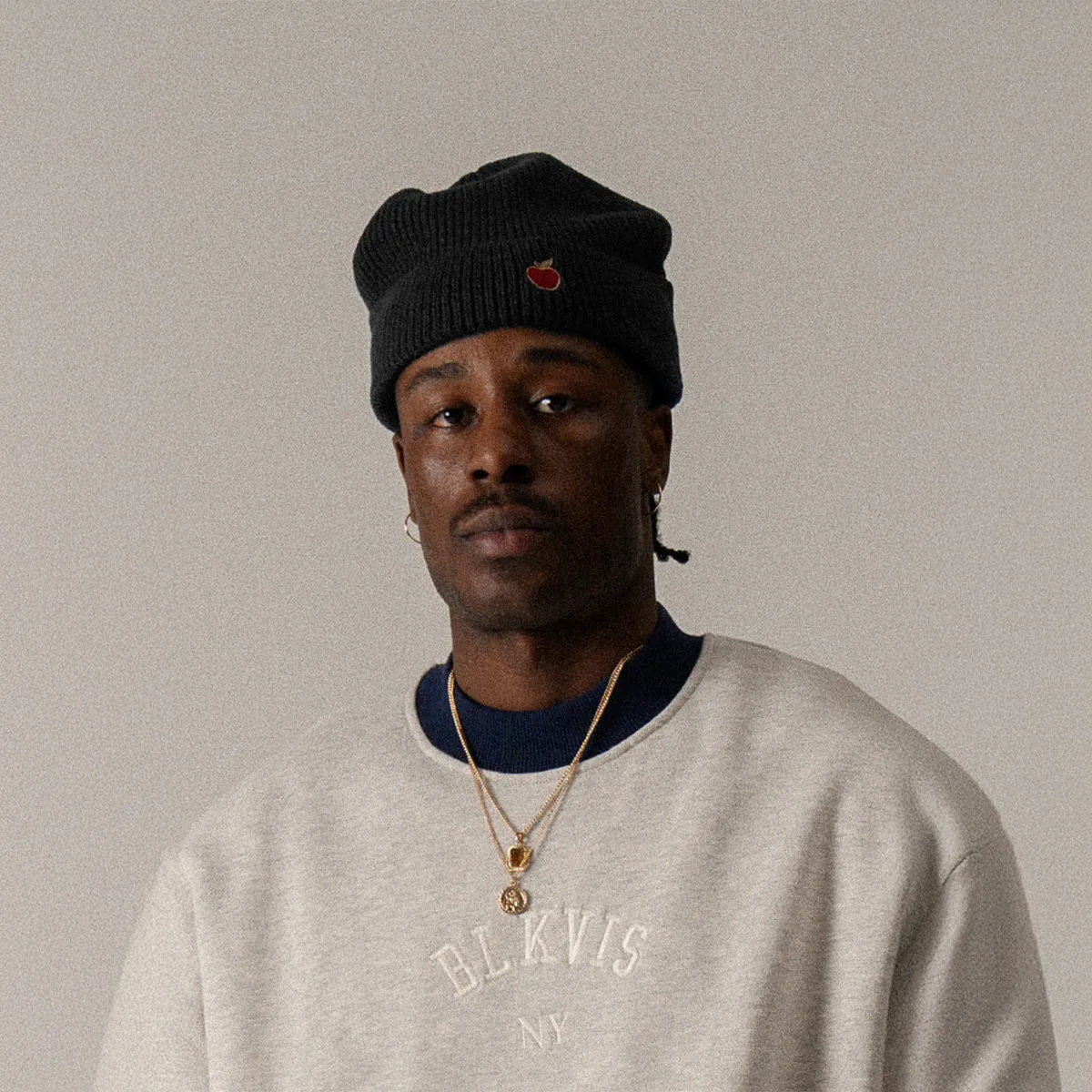 BLKVIS BIG APPLE BEANIE - BLACK sold by BLKVIS product image thumbnail 2