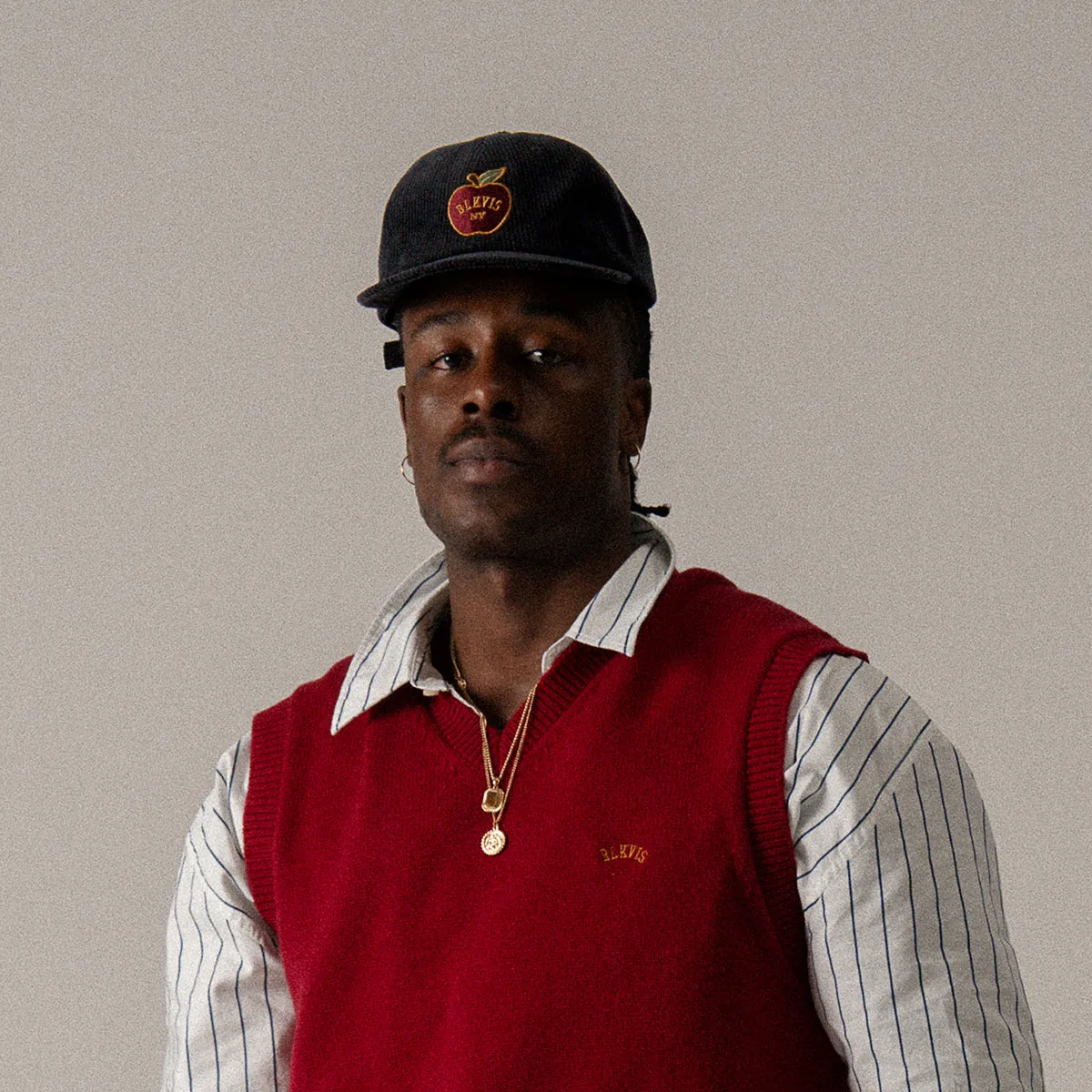 BLKVIS BIG APPLE CAP - BLACK sold by BLKVIS product image thumbnail 2