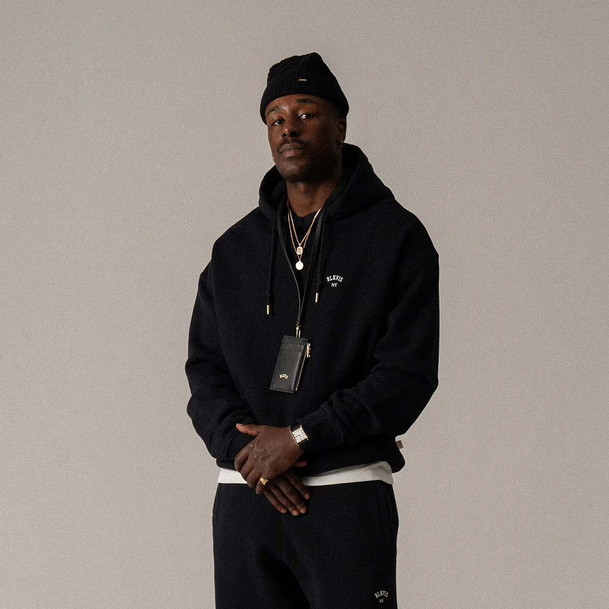 BLKVIS LOGO NY HOODY - BLACK sold by BLKVIS product image thumbnail 2