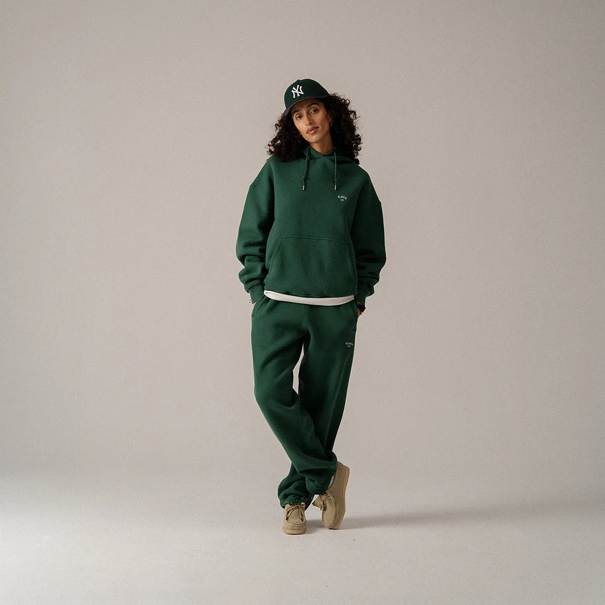BLKVIS LOGO NY HOODY - HUNTER GREEN sold by BLKVIS product image thumbnail 5