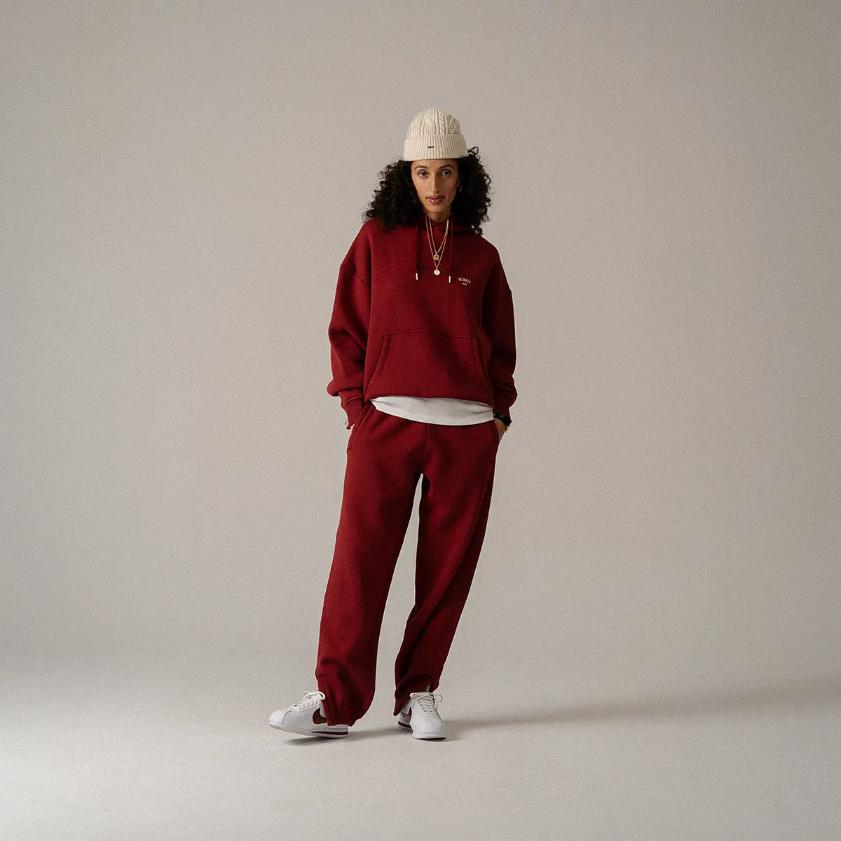 BLKVIS LOGO NY HOODY - MERLOT sold by BLKVIS product image thumbnail 4