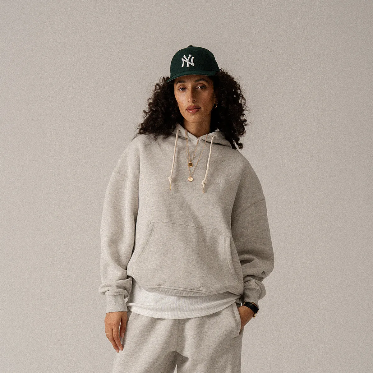 BLKVIS LOGO NY HOODY - LIGHT GREY HEATHER sold by BLKVIS product image thumbnail 4