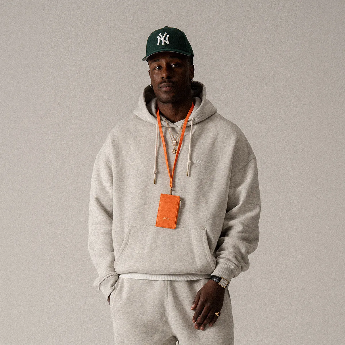 BLKVIS LOGO NY HOODY - LIGHT GREY HEATHER sold by BLKVIS product image thumbnail 2