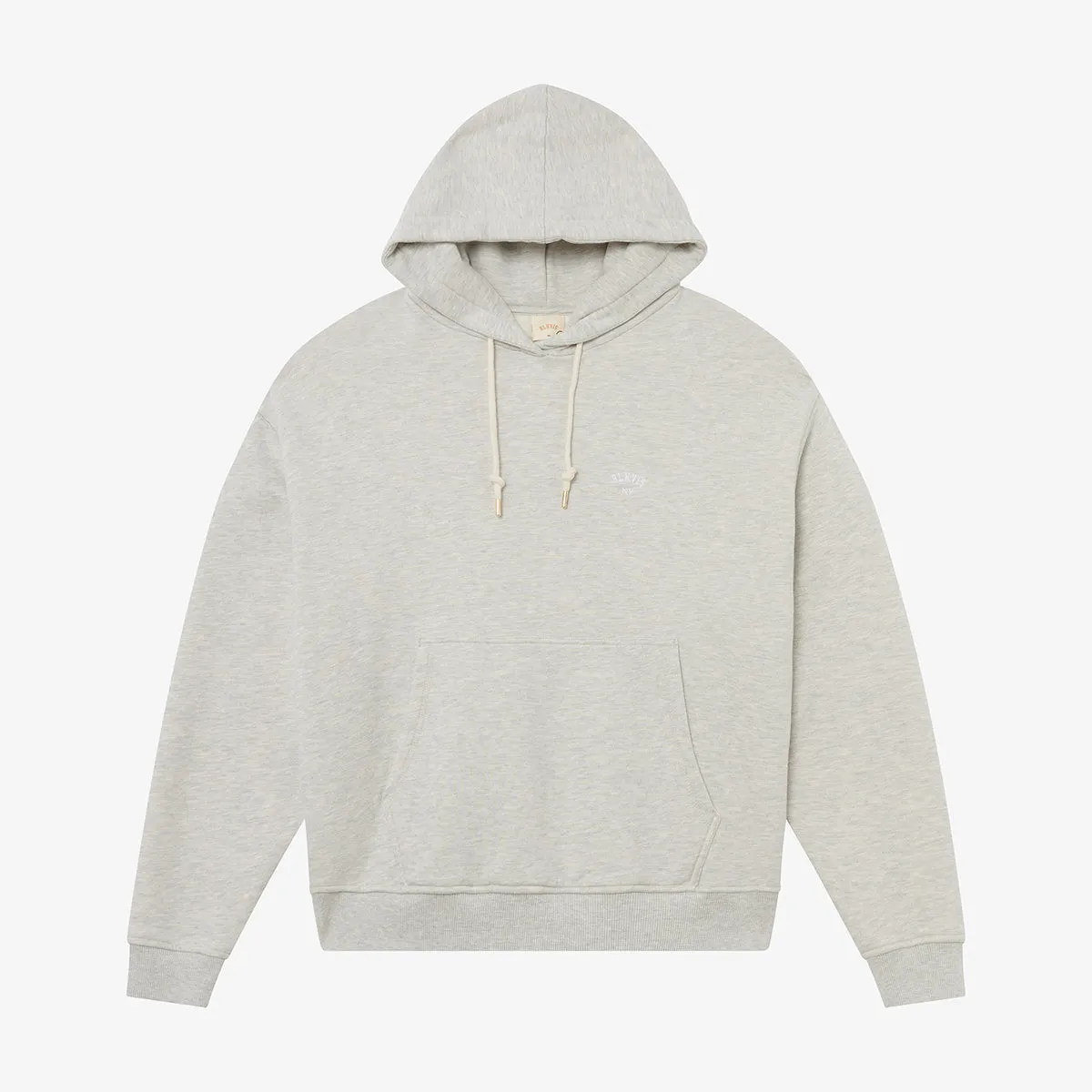 BLKVIS LOGO NY HOODY - LIGHT GREY HEATHER sold by BLKVIS