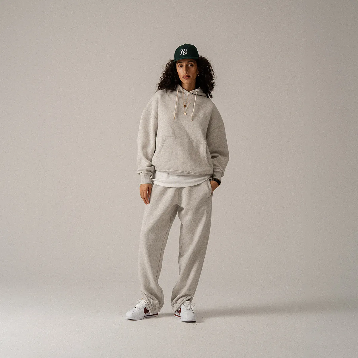 BLKVIS LOGO NY HOODY - LIGHT GREY HEATHER sold by BLKVIS product image thumbnail 5