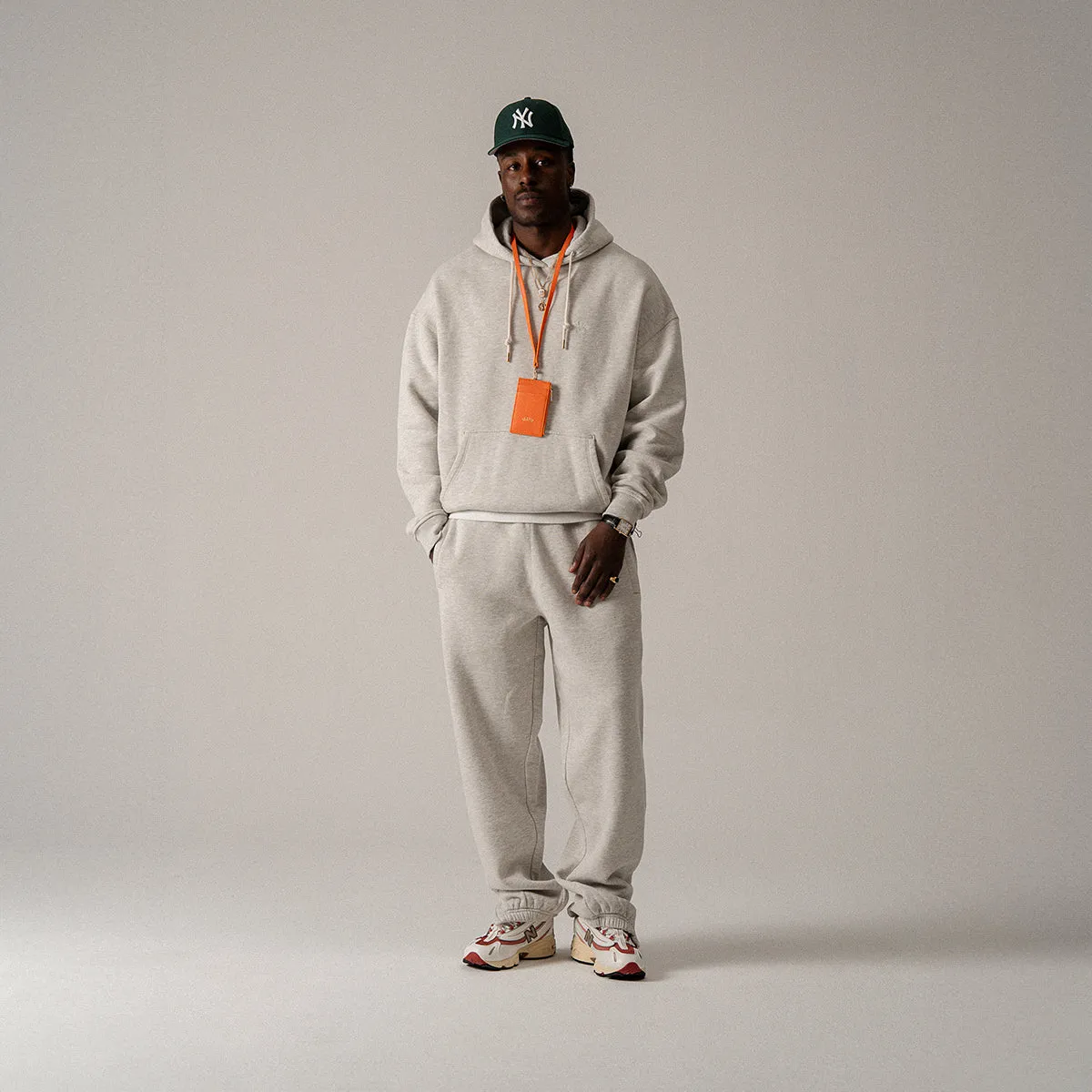 BLKVIS LOGO NY HOODY - LIGHT GREY HEATHER sold by BLKVIS product image thumbnail 3