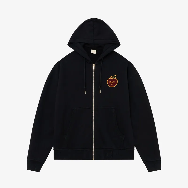 BLKVIS APPLE ZIP HOODY - BLACK sold by BLKVIS