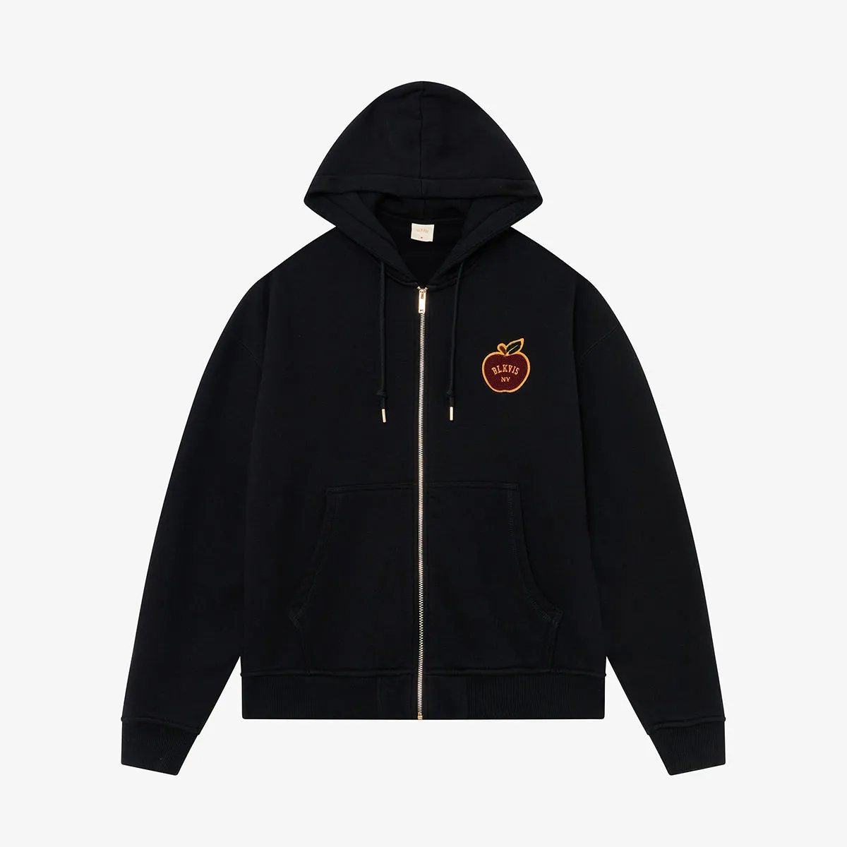 BLKVIS APPLE ZIP HOODY - BLACK sold by BLKVIS