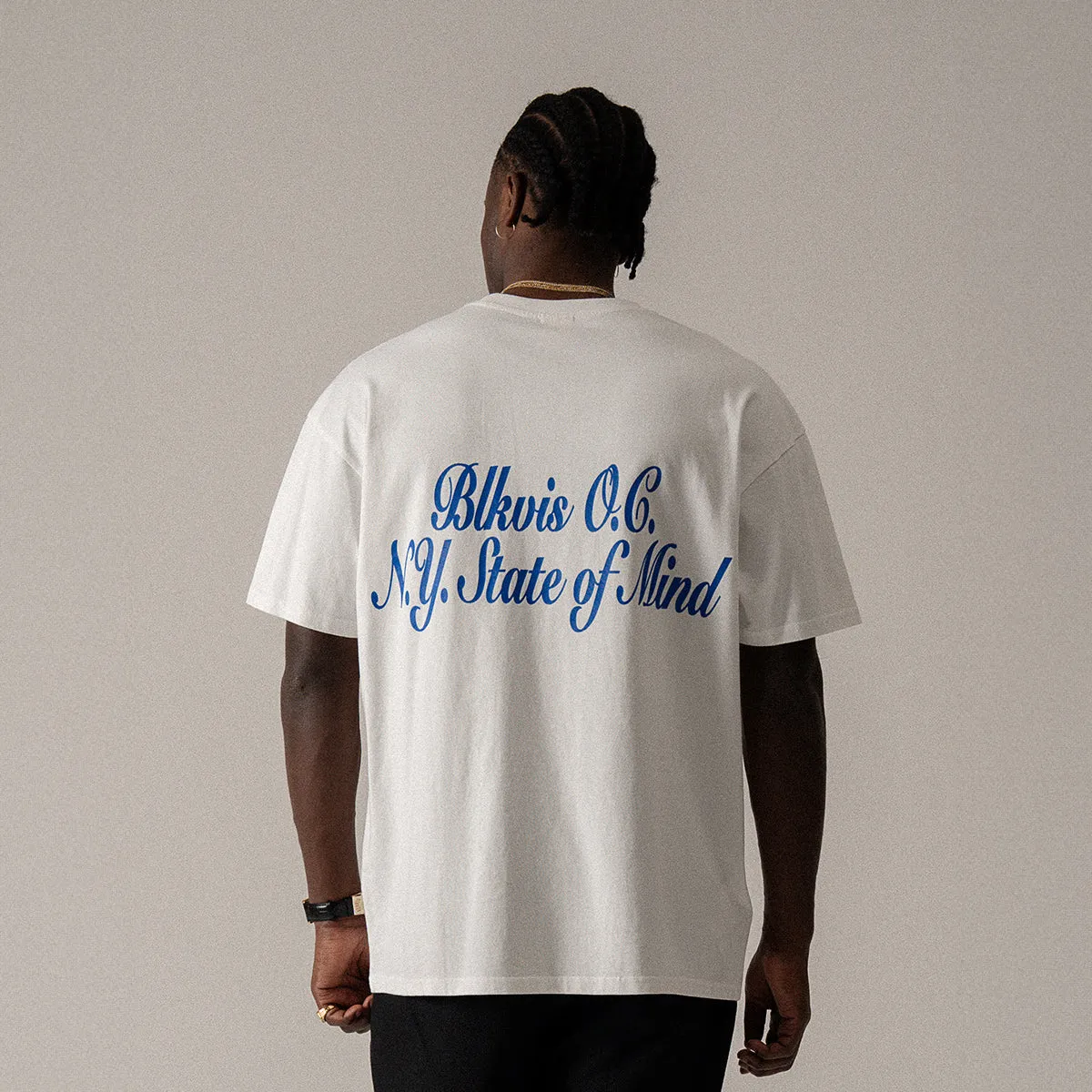 BLKVIS NY SUNRISE SIPS TEE - WHITE sold by BLKVIS product image thumbnail 4