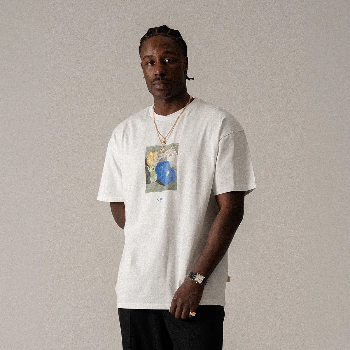 BLKVIS NY SUNRISE SIPS TEE - WHITE sold by BLKVIS product image thumbnail 2