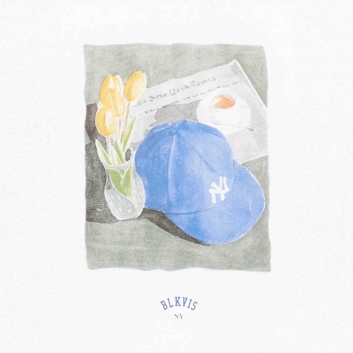 BLKVIS NY SUNRISE SIPS TEE - WHITE sold by BLKVIS product image thumbnail 5