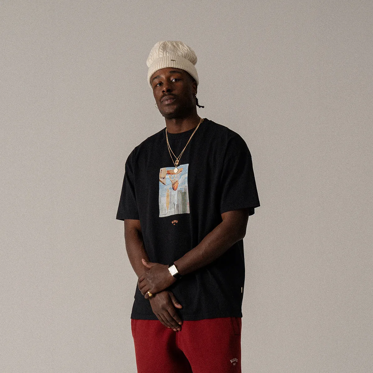 BLKVIS NY SWISH TEE - BLACK sold by BLKVIS product image thumbnail 2