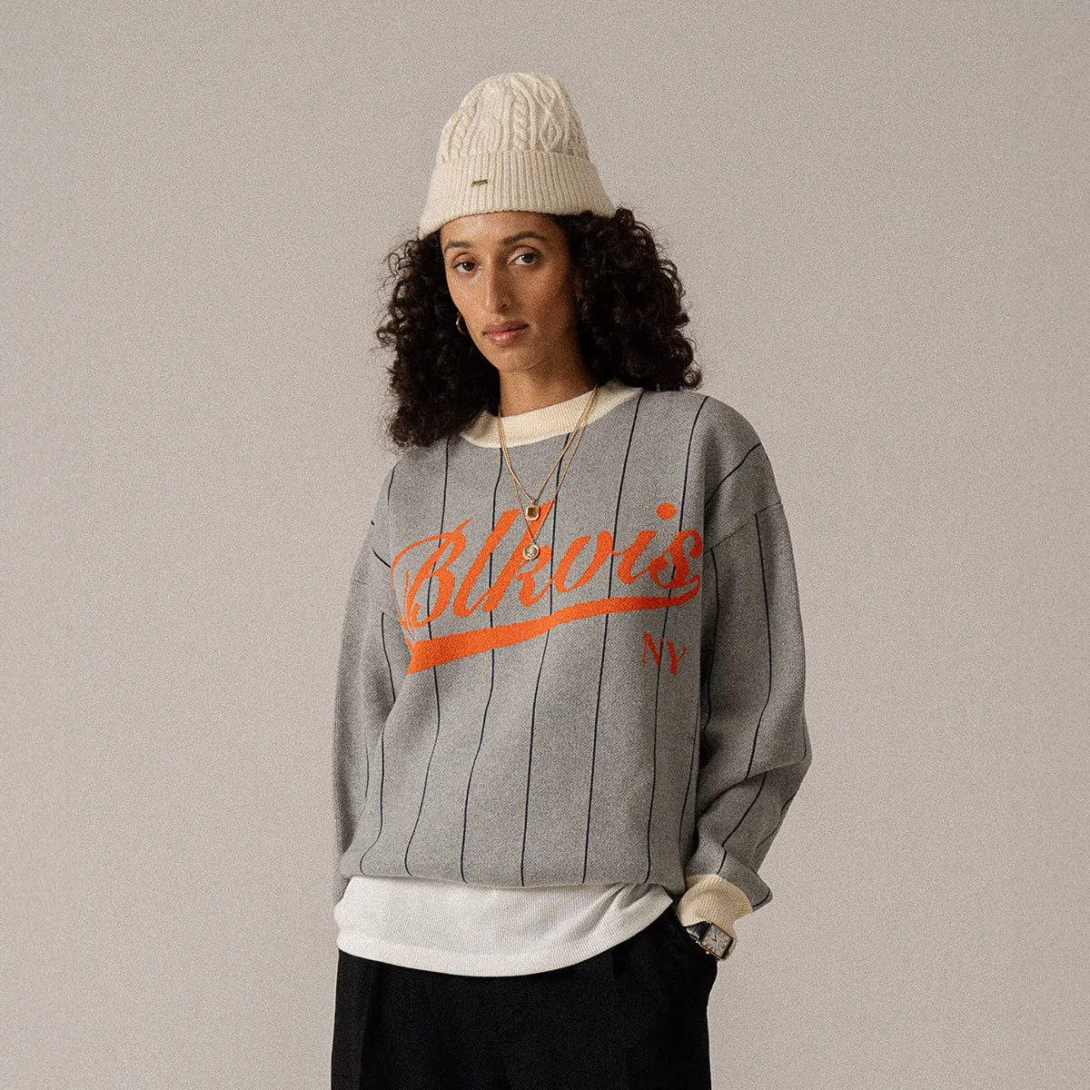 BLKVIS KNITTED SWEATER - ANTIQUE WHITE sold by BLKVIS product image thumbnail 4