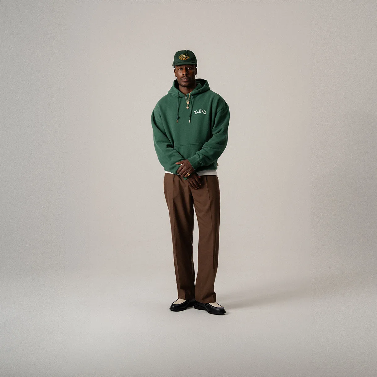 BLKVIS LOGO HOODIE - HUNTER GREEN sold by BLKVIS product image thumbnail 3