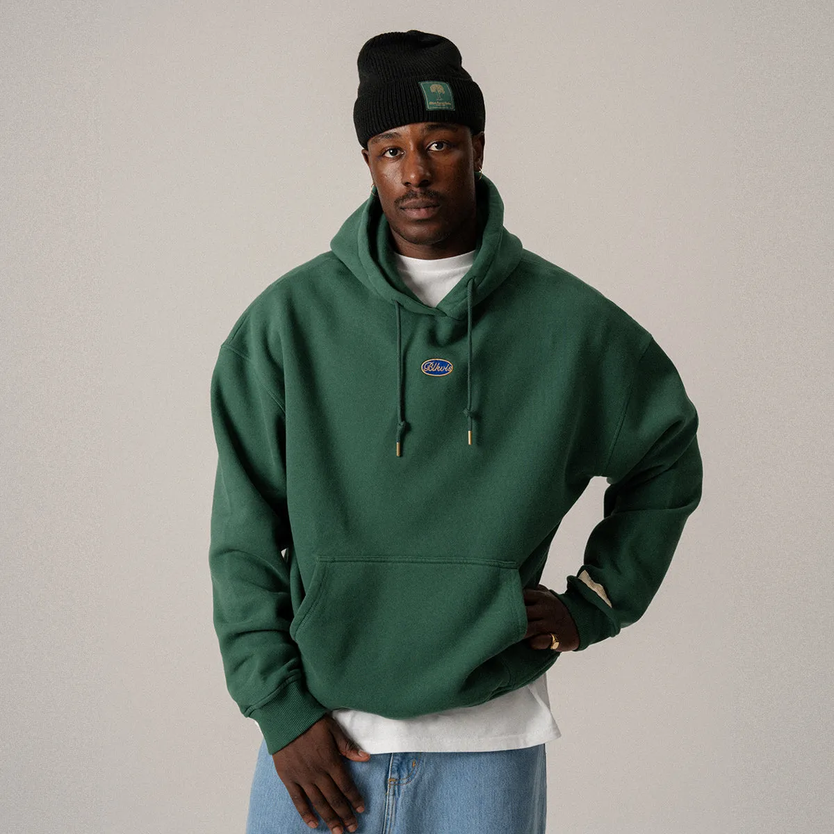 BLKVIS SCRIPT HOODIE - HUNTER GREEN sold by BLKVIS product image thumbnail 2