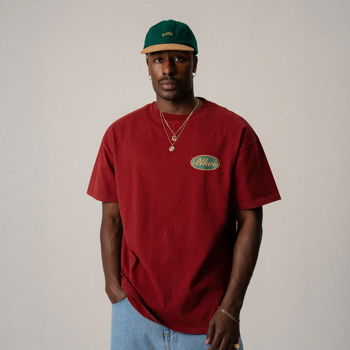 BLKVIS SCRIPT TEE - MERLOT sold by BLKVIS product image thumbnail 2