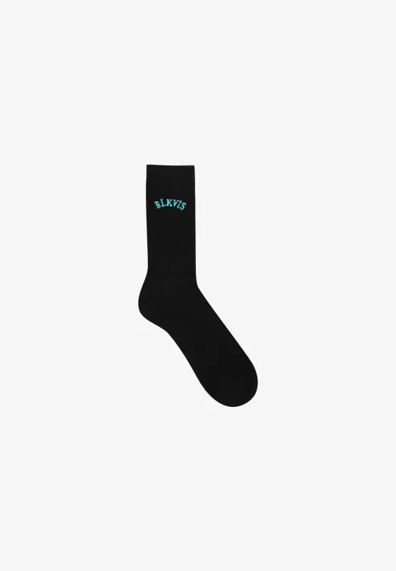 LOGO SOCKS 3-PACK - BLACK made by BLKVIS
