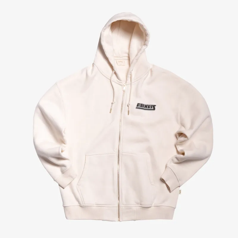 VENTIQUATTRO ZIP HOODY - ANTIQUE WHITE made by BLKVIS
