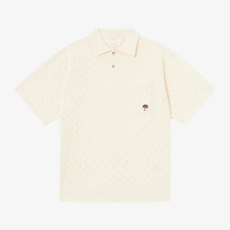 BLKVIS POINTELLE POLO - ANTIQUE WHITE made by BLKVIS
