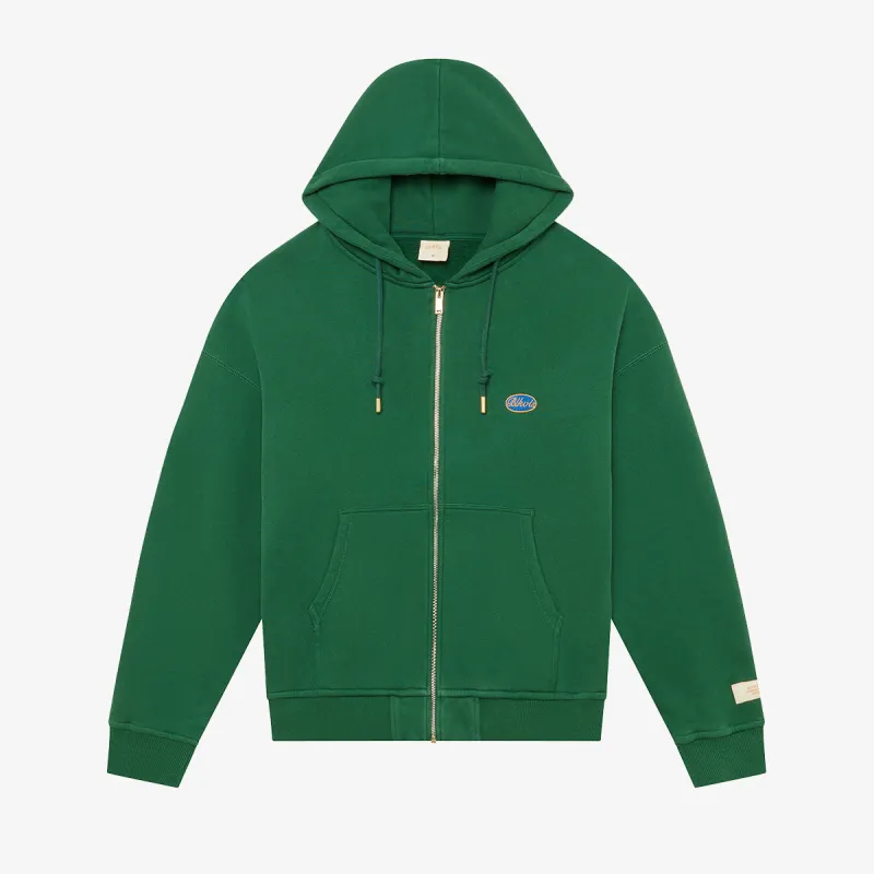 BLKVIS SCRIPT ZIP HOODIE - HUNTER GREEN made by BLKVIS