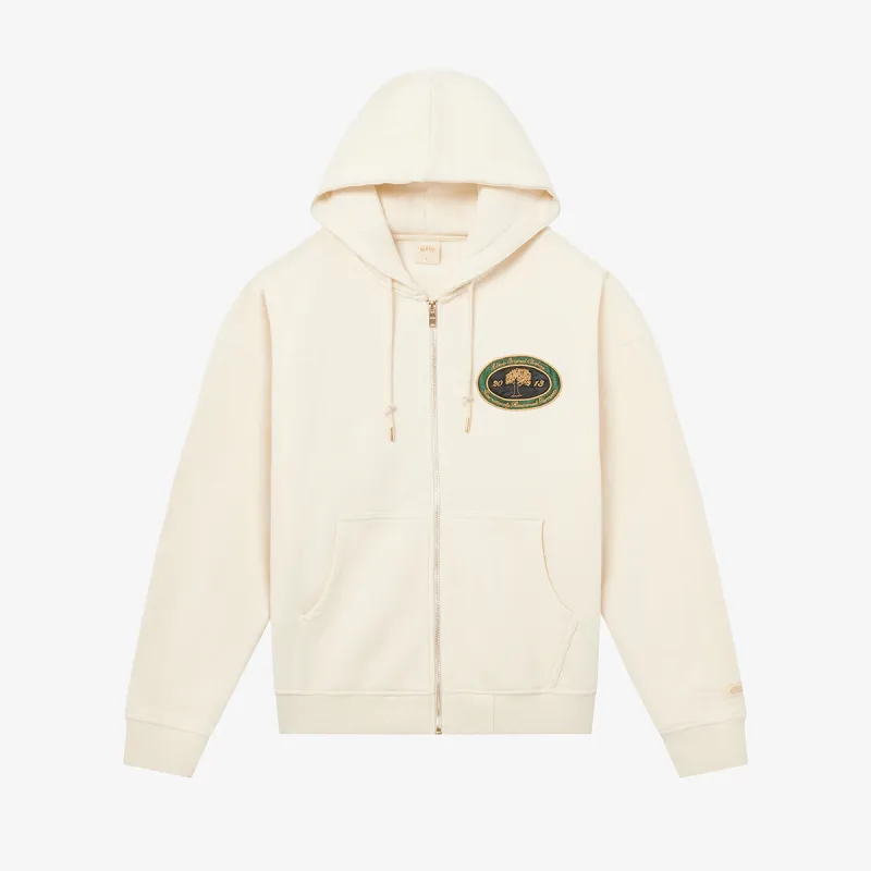 B.O.C. ZIP HOODY - ANTIQUE WHITE made by BLKVIS