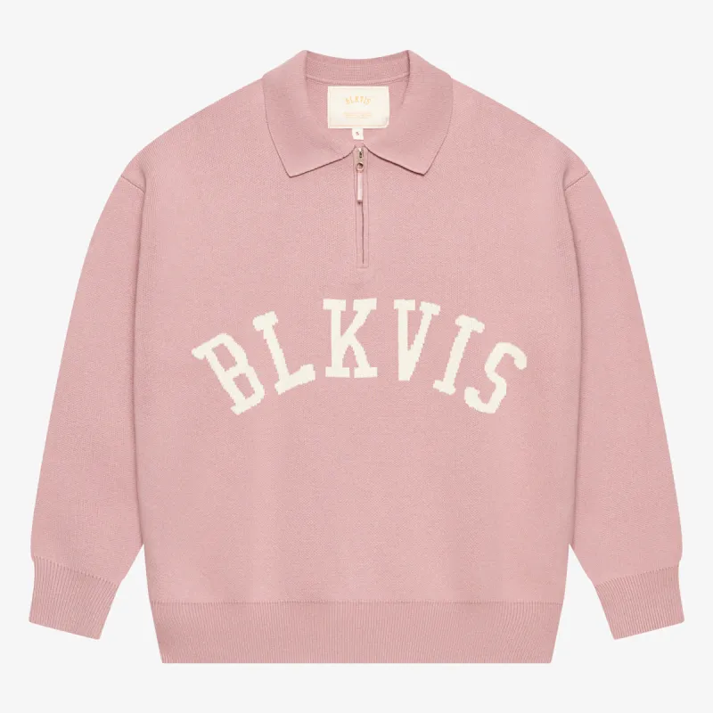 BLKVIS LOGO KNIT POLO SWEATER - LILAS sold by BLKVIS