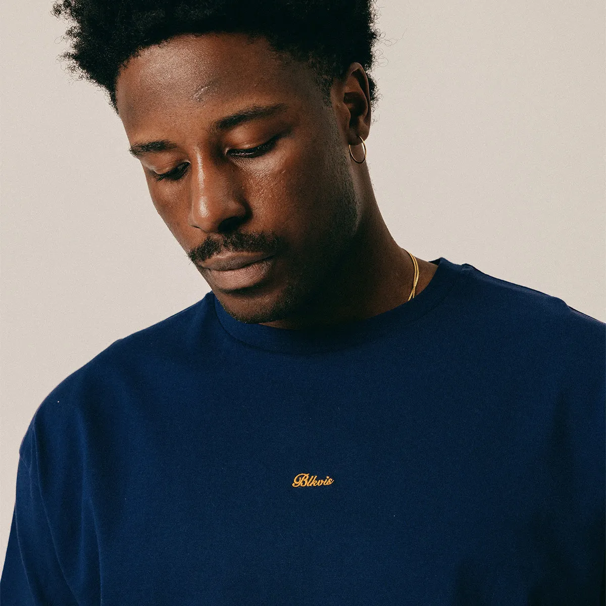 SCRIPT TEE - PEACOAT sold by BLKVIS product image thumbnail 2