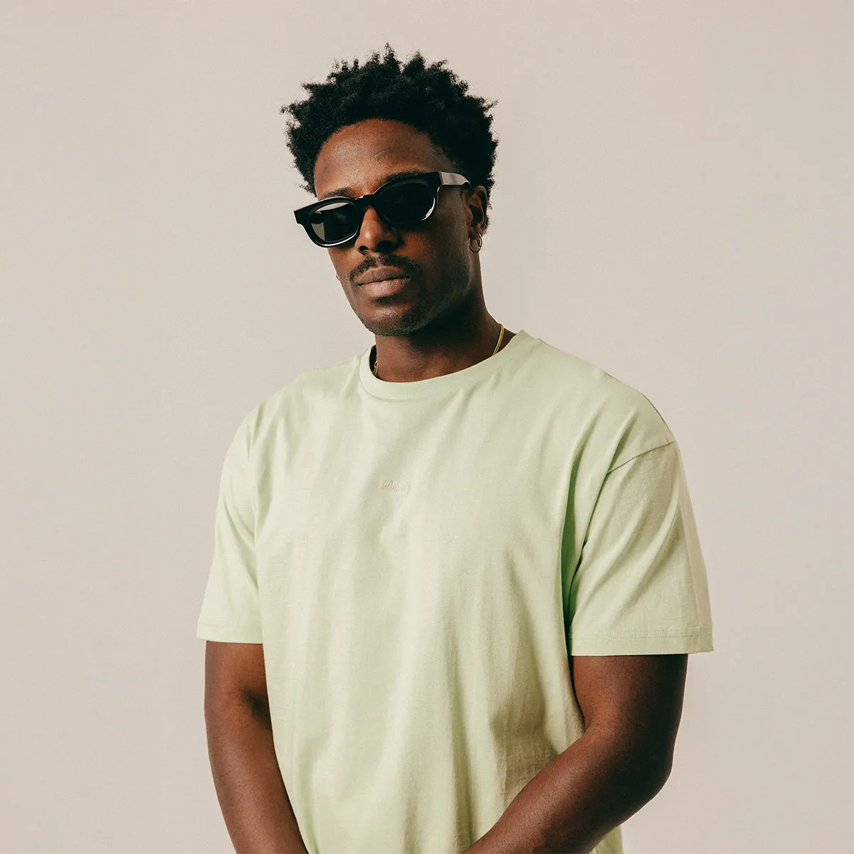 SCRIPT TEE - LAUREL GREEN sold by BLKVIS product image thumbnail 2