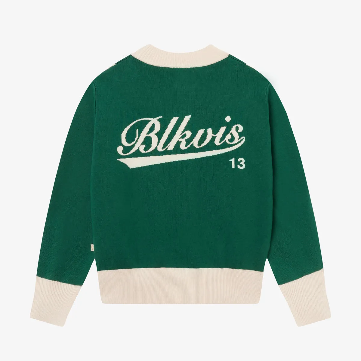 STRIPED CARDIGAN - HUNTER GREEN sold by BLKVIS product image thumbnail 3