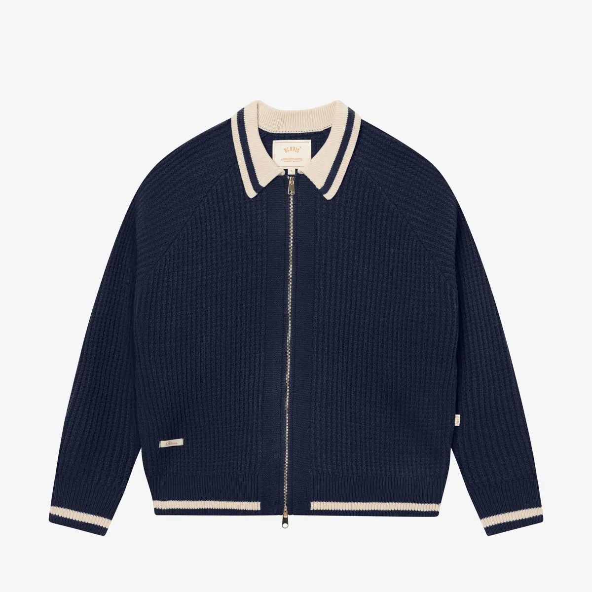 FULL ZIP CARDIGAN - PEATCOAT sold by BLKVIS