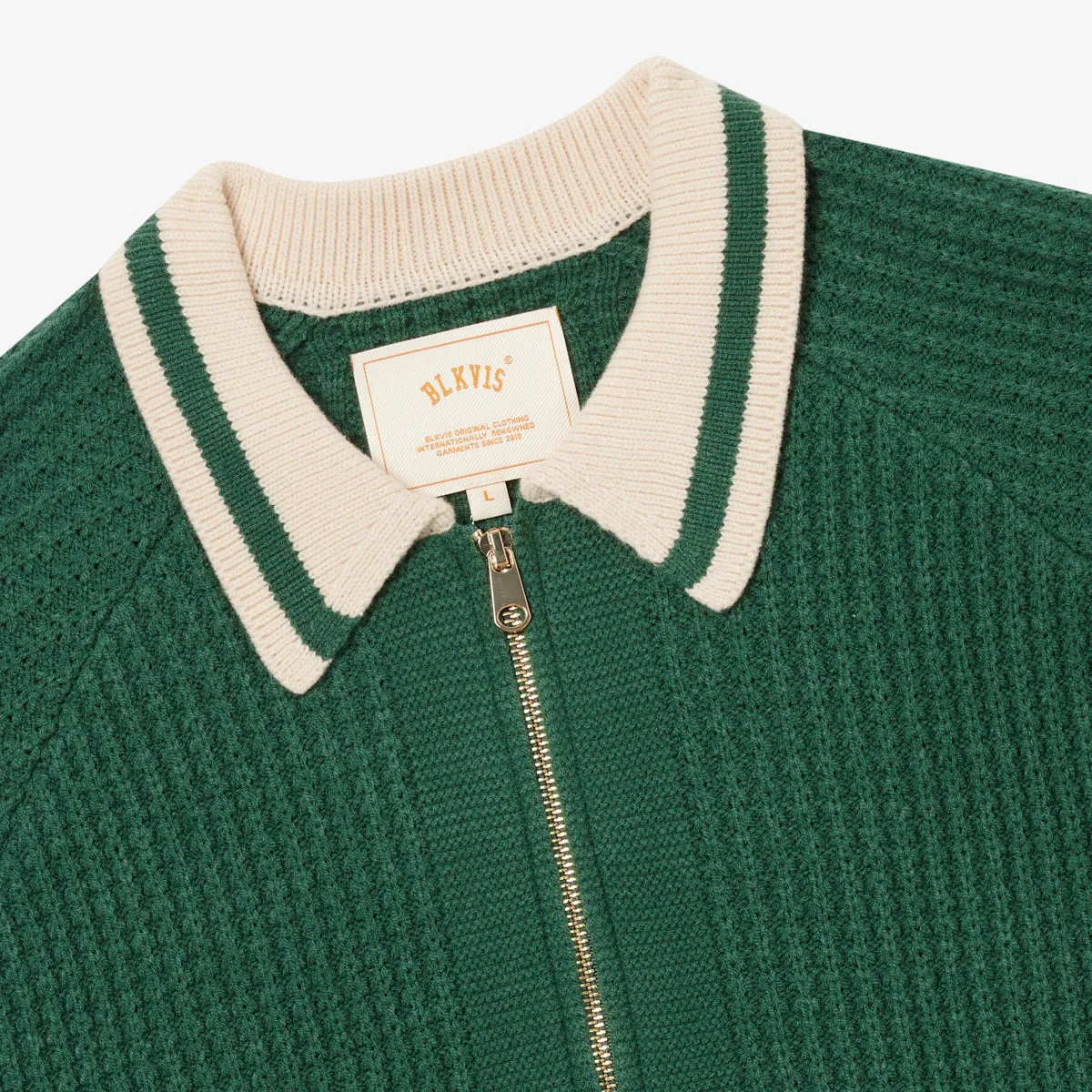 FULL ZIP CARDIGAN - HUNTER GREEN sold by BLKVIS product image thumbnail 5